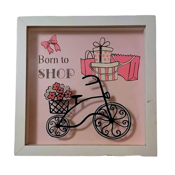 Born to Shop Hanging Wall Décor - Picture 1 of 2